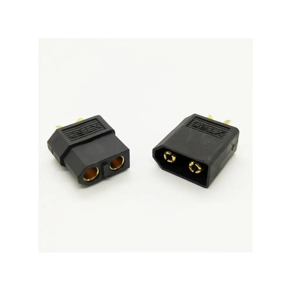 Черные штепсельные Разъемы XT60 «Папа-мама», штепсельные вилки питания для радиоуправляемой литий-полимерной батареи, квадрокоптера, мультикоптера