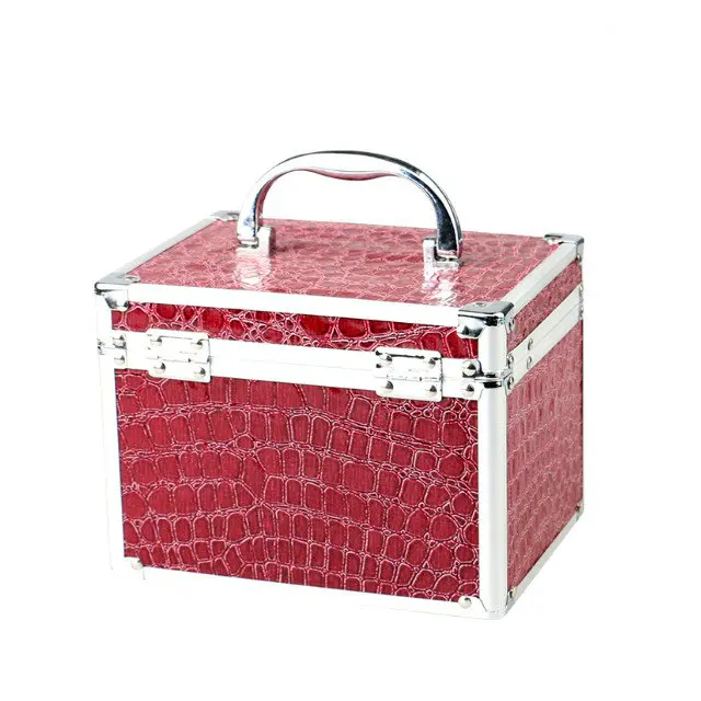 Customized Aluminum Beautiful Mirror Lady Cosmetic Case /Box