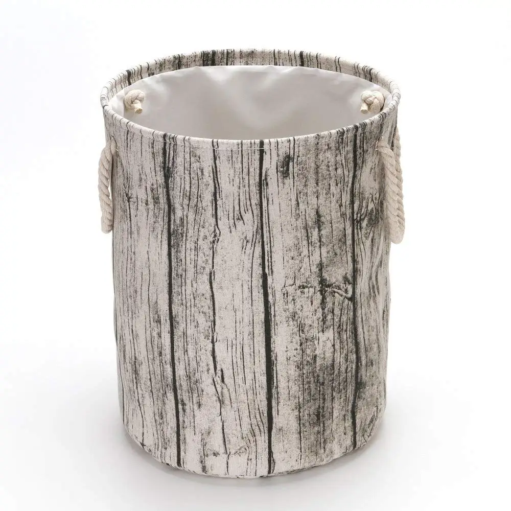 Large Laundry Hamper Bucket Waterproof Coating Storage Collapsible Fabric Laundry Hamper