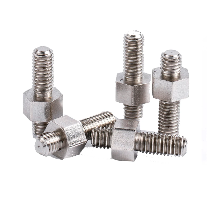 Hexagonal double head adjusting reducing hex nut and bolts stud bolts with hex nut