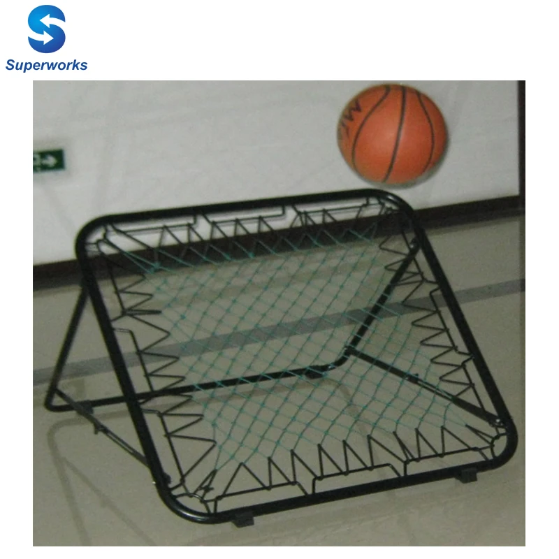 powder-coated galvanized steel tube soccer football rebounder net rebound goal