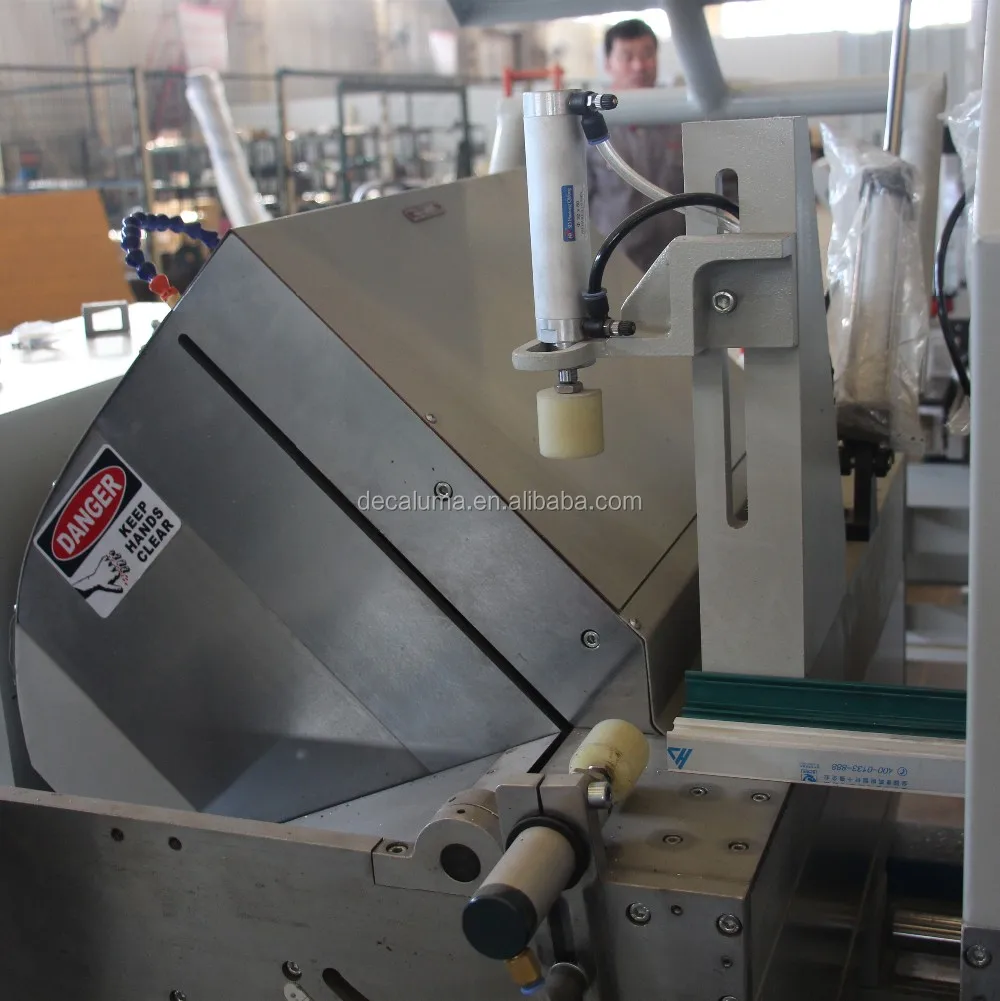 DECALUMA Product Aluminum Profile Making Machine with CNC Double Head Cutting Saw