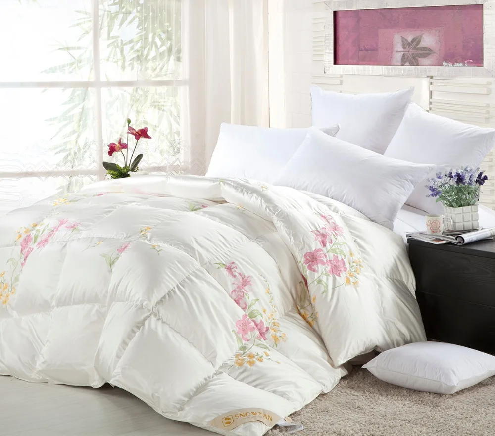 Quilted Coats Goose down Machine Washable Custom King Size Comforter Set Duck Goose Feather down Quilt Duvet
