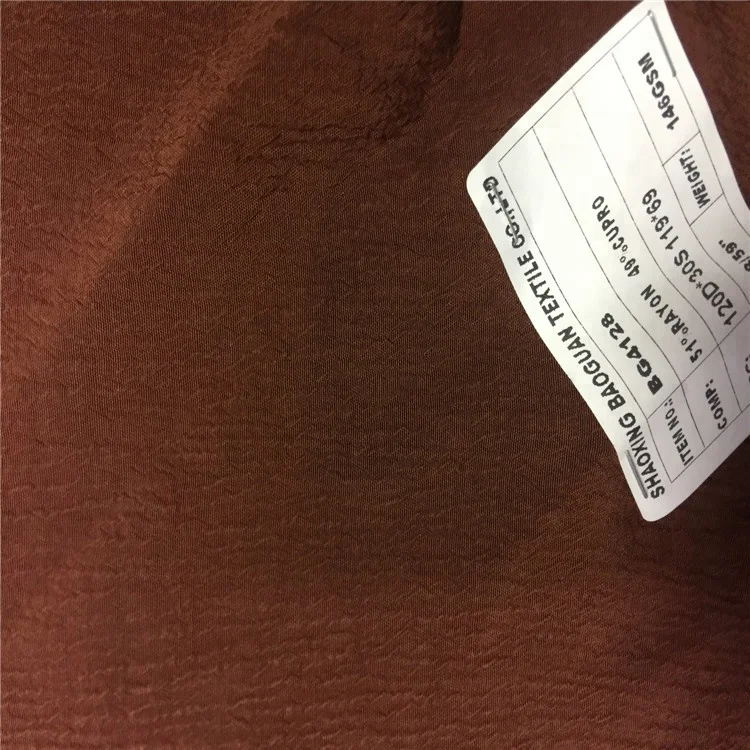  Высококачественная ткань из искусственного шелка для одежды 120d * 30s оптом