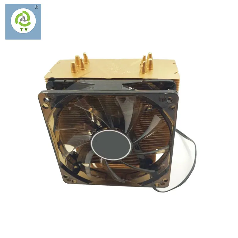  Высокая мощность ребристая с тепловым стержнем heat pipe радиатора ПК-серверов радиатор процессора дизайн и изготовление на заказ High-end вентилятор тепловая трубка