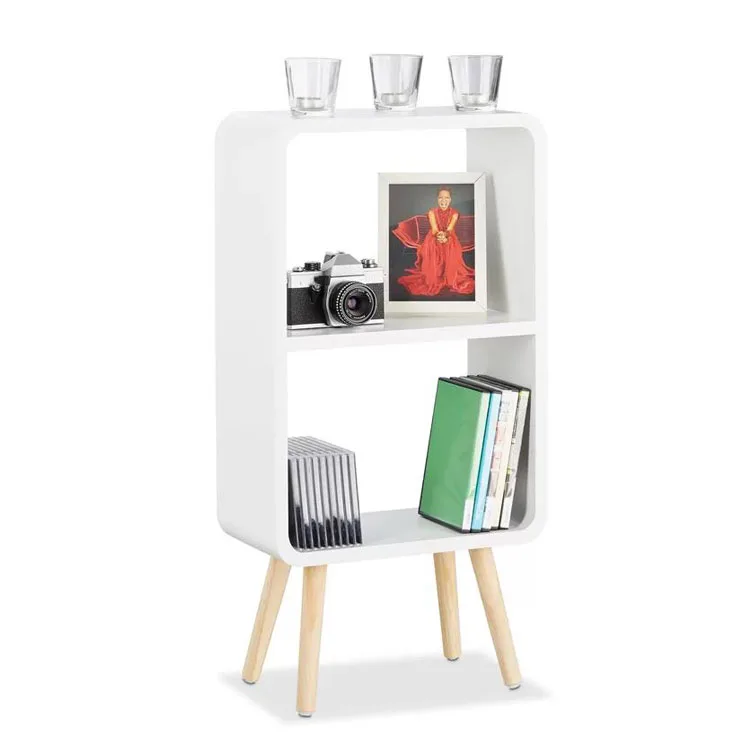 Contemporary Round Bookcase Cabinet Small Bookshelf