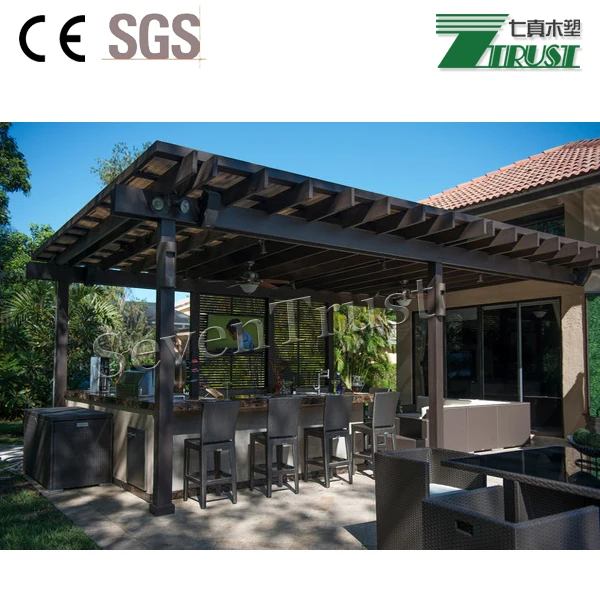 Wooden composite WPC garden pavilion price