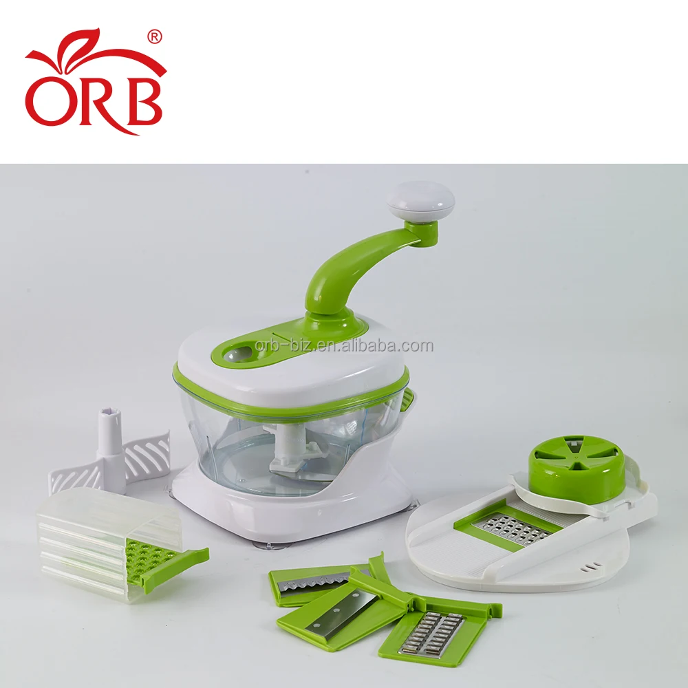 Free sample Kitchen Multifunctional handle Vegetable cutter slicer Food Processor Chopper