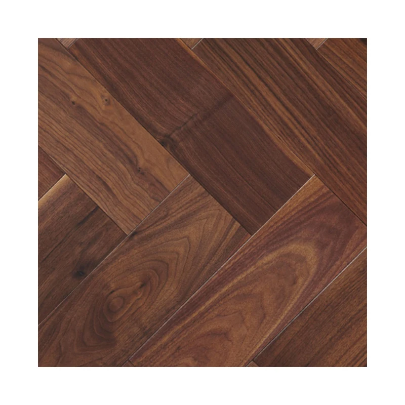 Natural Rustic Pine Hardwood herringbone wood flooring