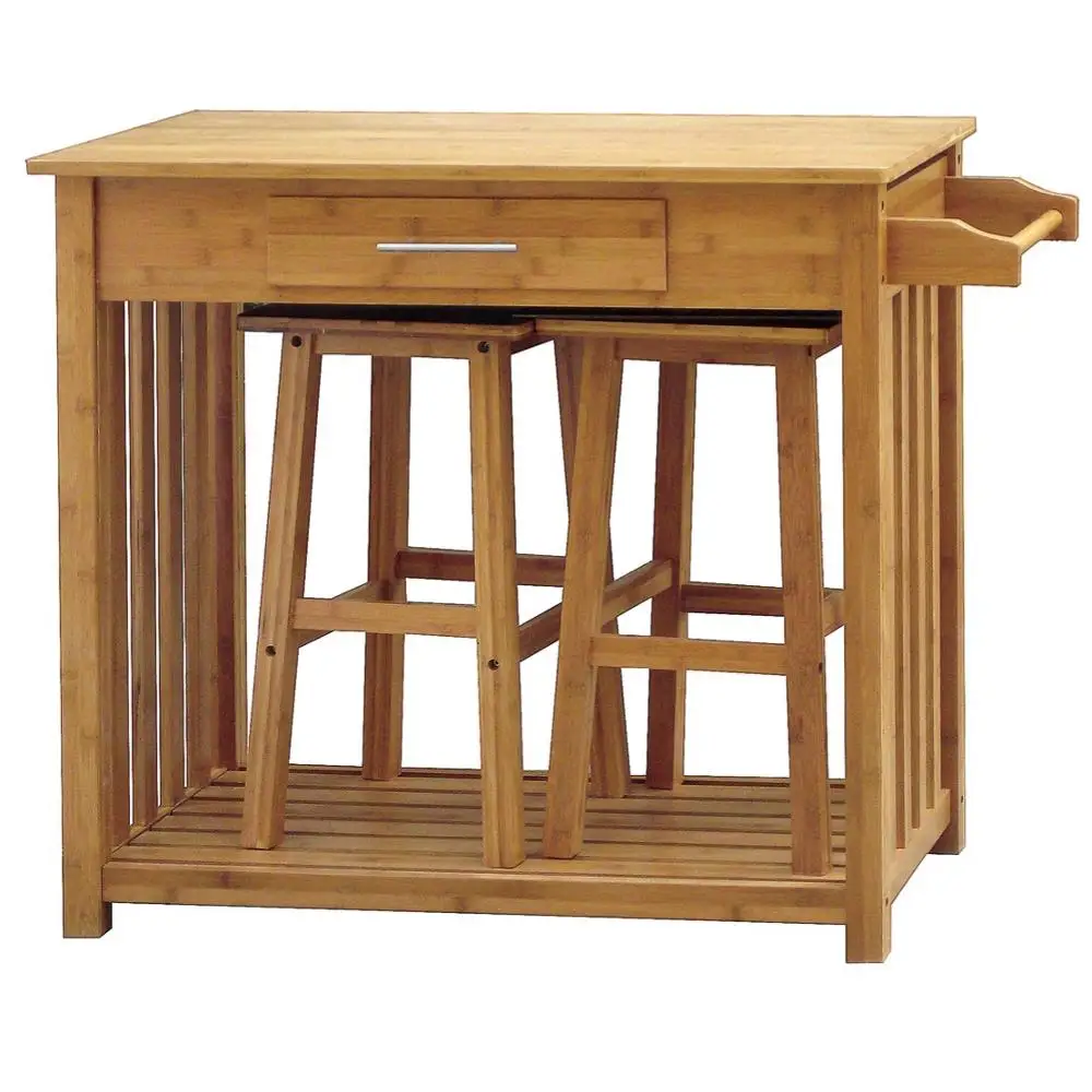 
kitchen trolley with stools 