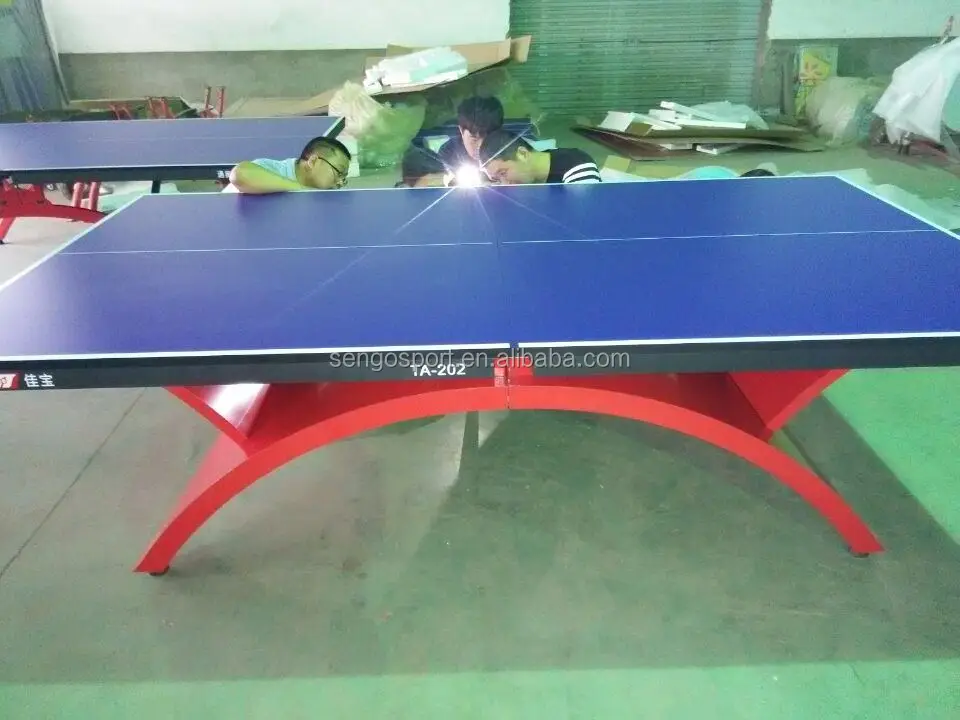 High Quality Cheap PingPong Table /Rainbow Shape 25mm table tennis table