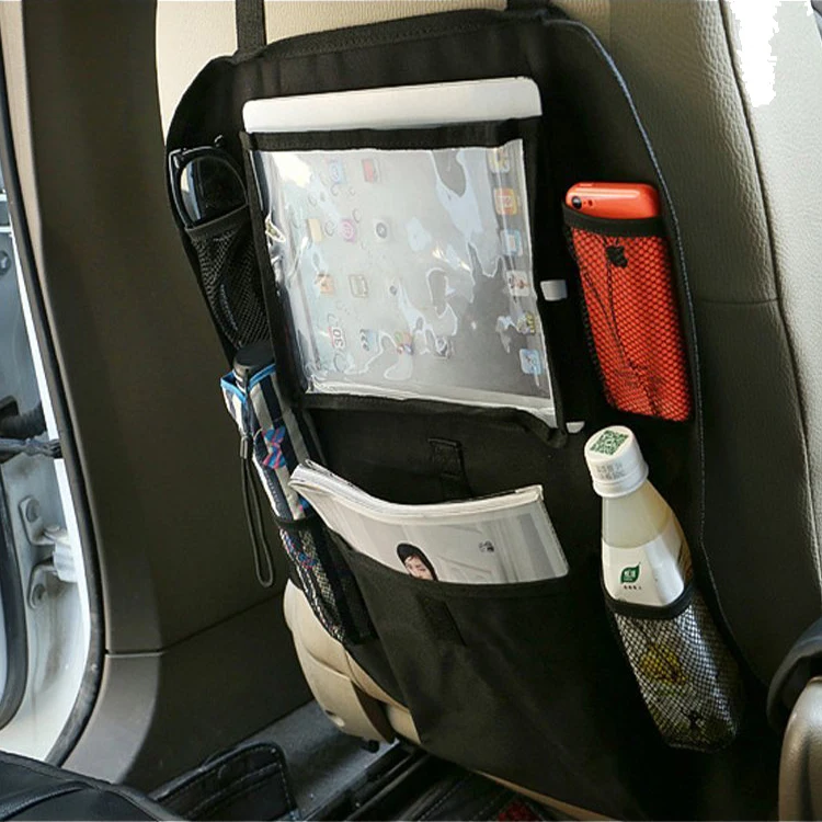 Luxury Multi-purpose Car Back Seat Car Organizer Backseat Storage with Tablet Holder