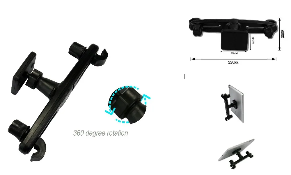 
2021 OBSHI Amazon Hot Selling Magnetic Car Phone Holder Car Backseat Headrest Mount Holder for iPad Air Tablet PC for iPhone X 