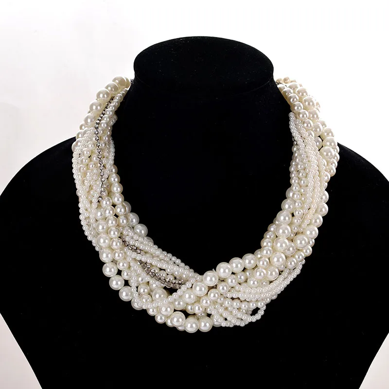2018 new trendy popular top selling pearl necklace jewelry in stock