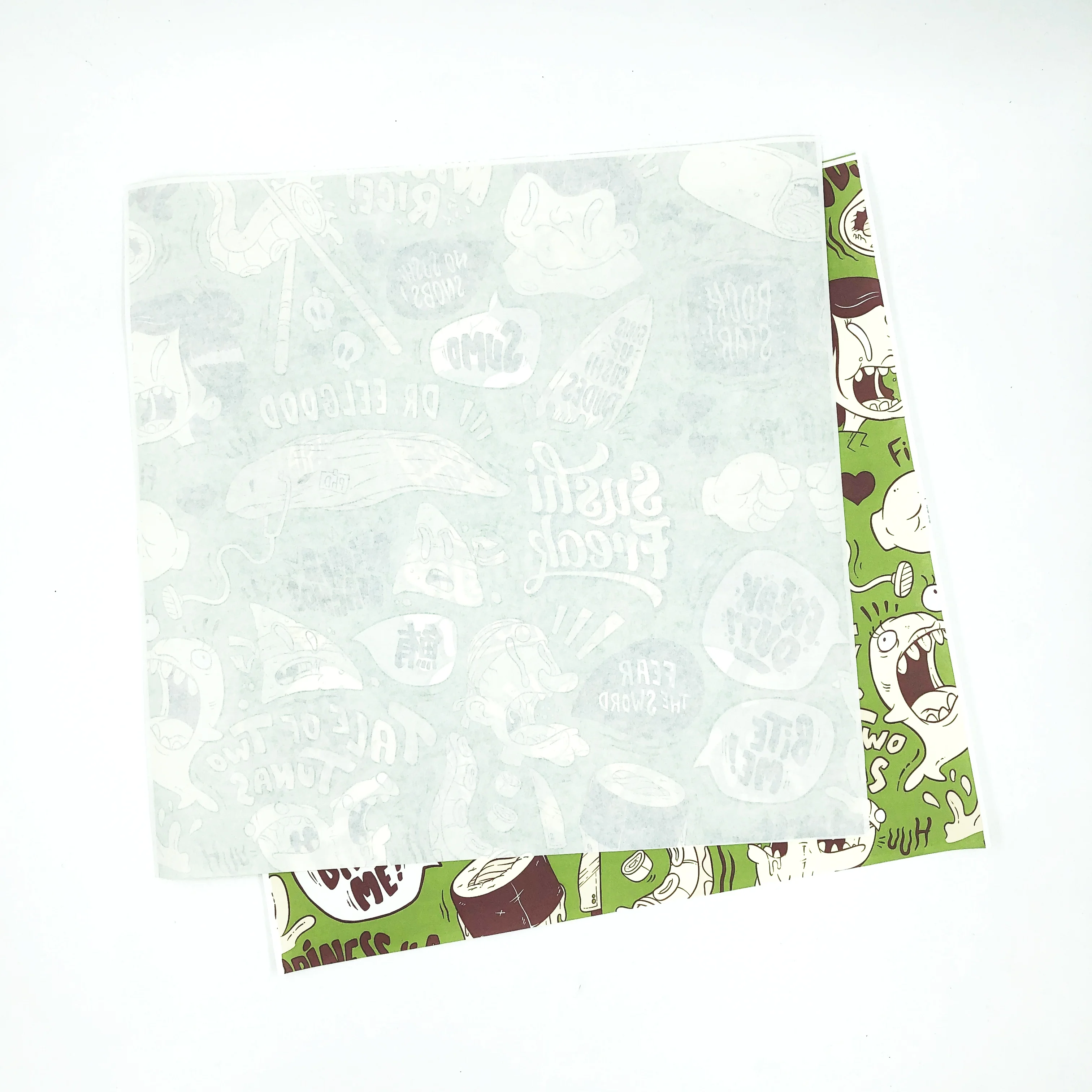 
custom printing burrito wrap paper 