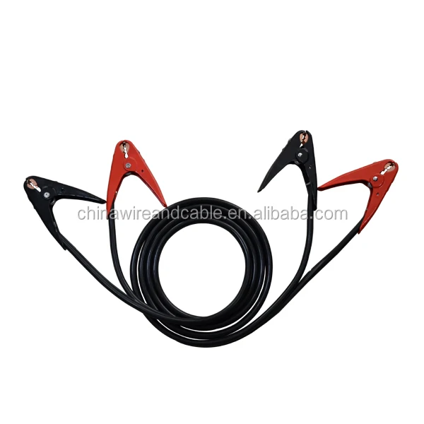 J80066 2 Gauge Commercial Grade Parrot Clamps Booster 25 ft Jumper Cables
