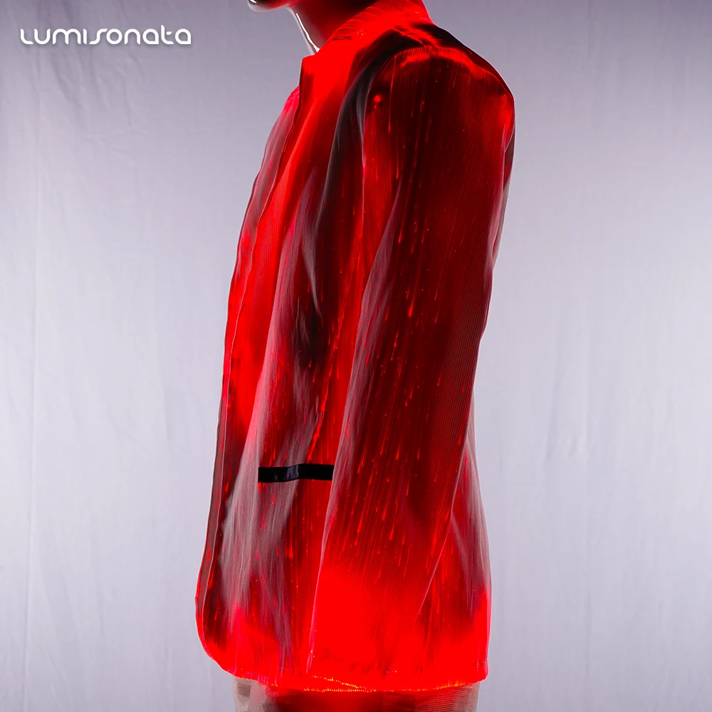 Cool Design Luminous Jacket Glow in the Dark Jacket Led Light Jacket