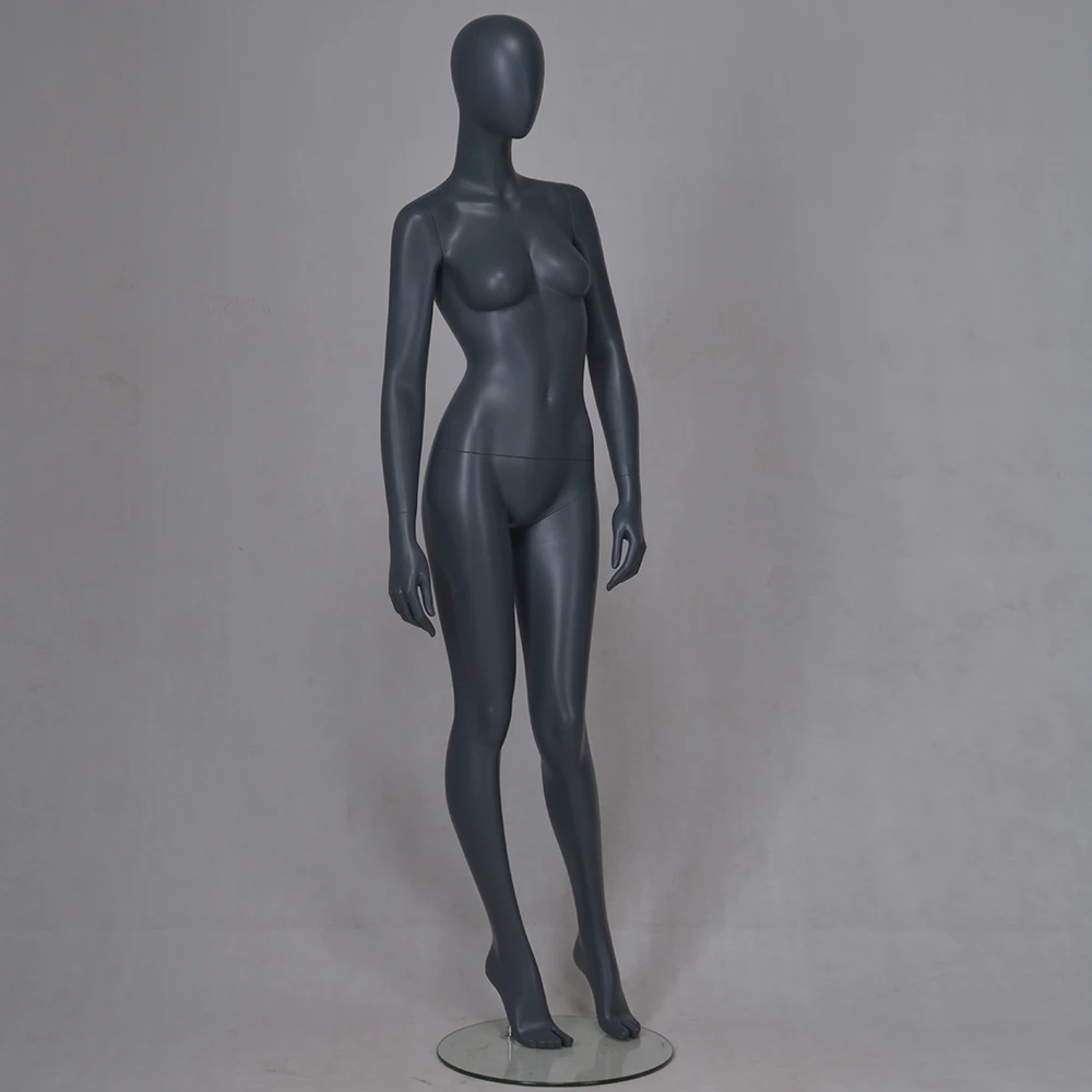 Cheap used fashion design boutique black fiberglass display shop mannequin full body for sale