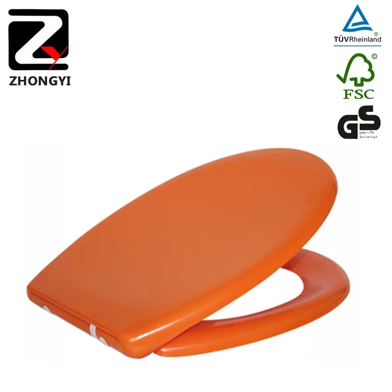Eco-friendly duroplast colorful orange toilet seat
