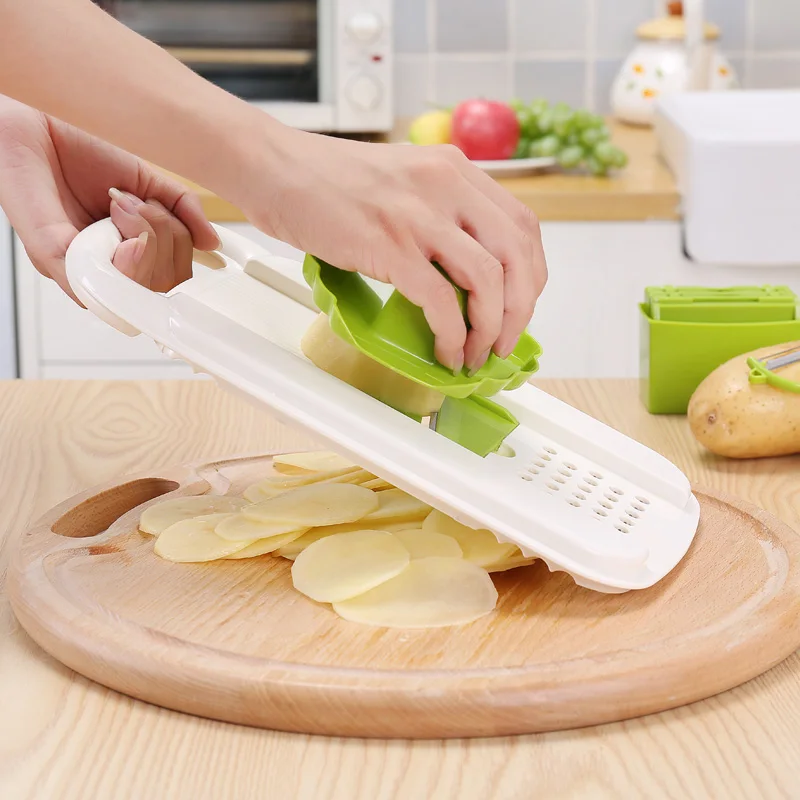Best Selling plastic   5 in 1 kitchen  vegetable  grater with  fruit peeler
