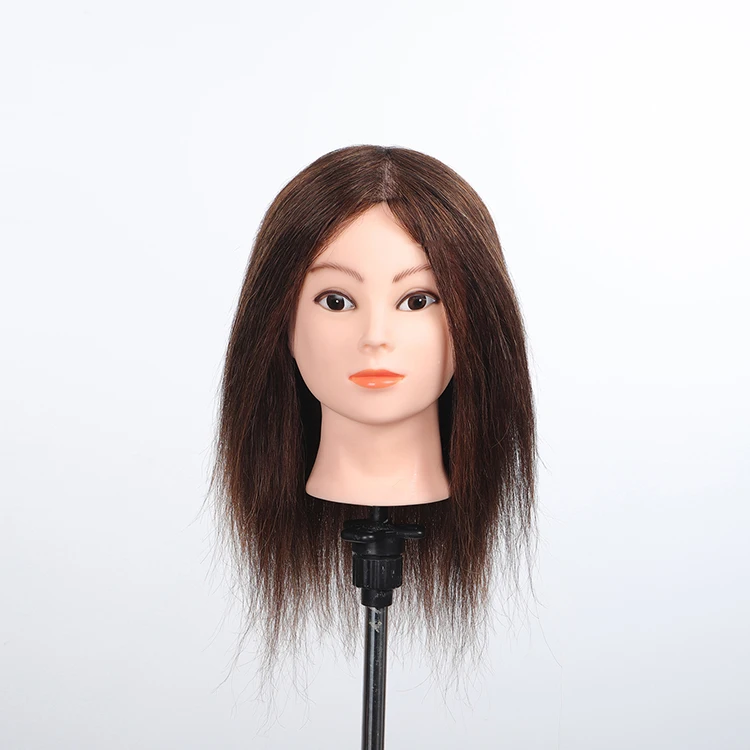 
top quality teaching mannequin head with human hair Customizable 100% human hair training doll head For Hairdresser 
