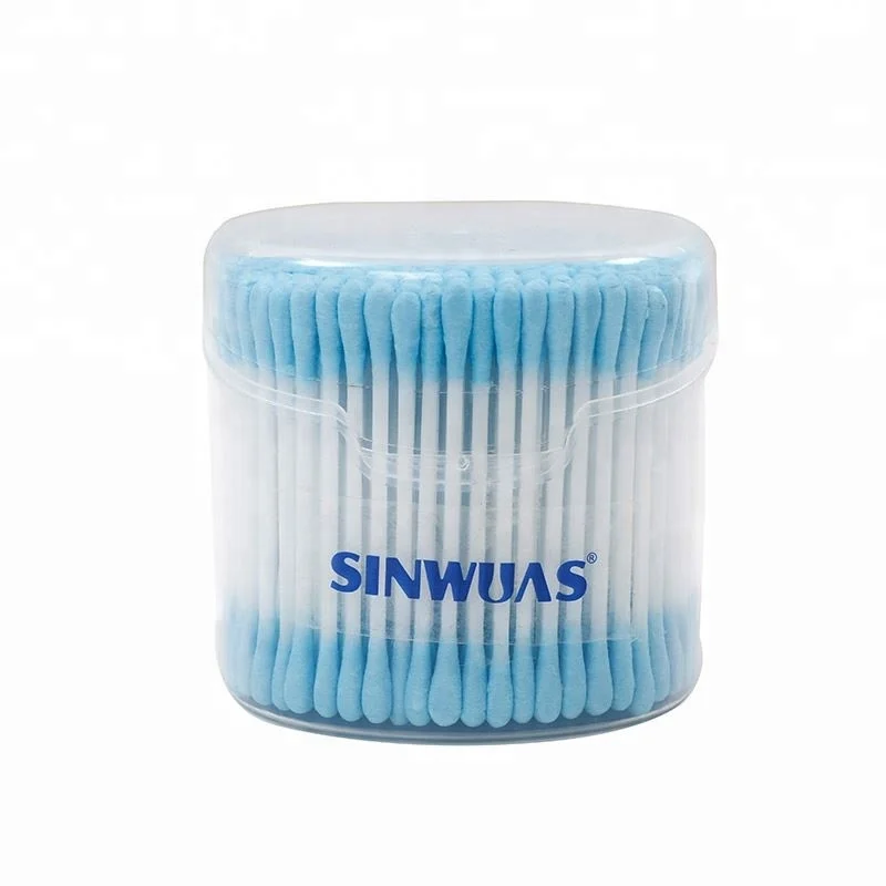 Double pure cotton safety recyclable natural sterile cotton swab