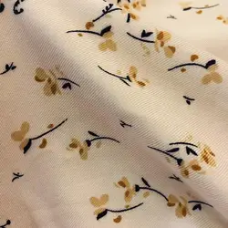 Factory Price Elegant Nice Quality Small Flower Woven 100% Rayon Printed Viscose Twill fabric