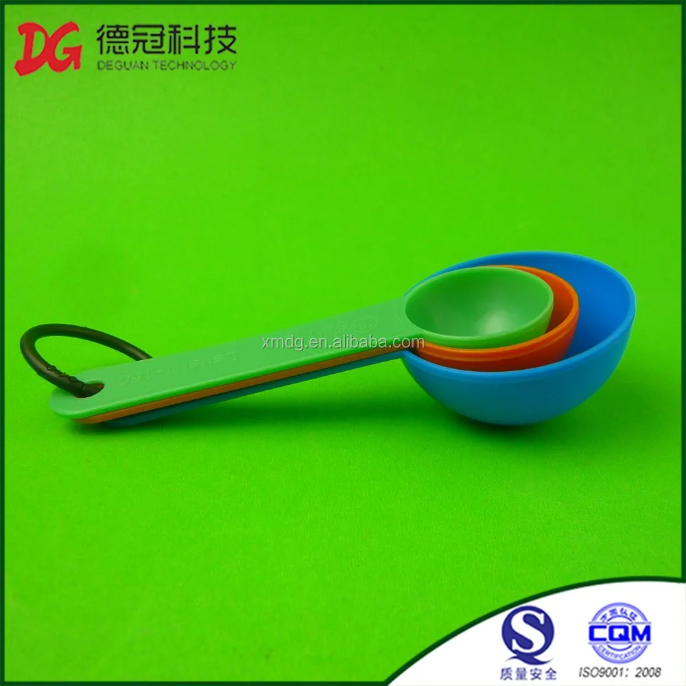 good quality 3 in 1 plastic measuring round spoons
