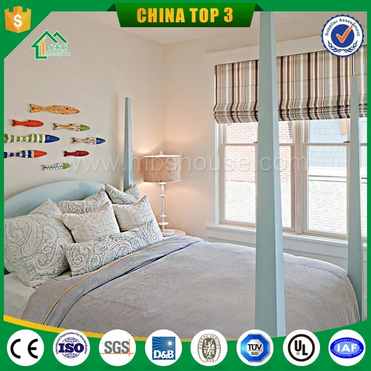 PVC/PU/calcium silicate board/EPS/glass wool composite wall prefab villa
