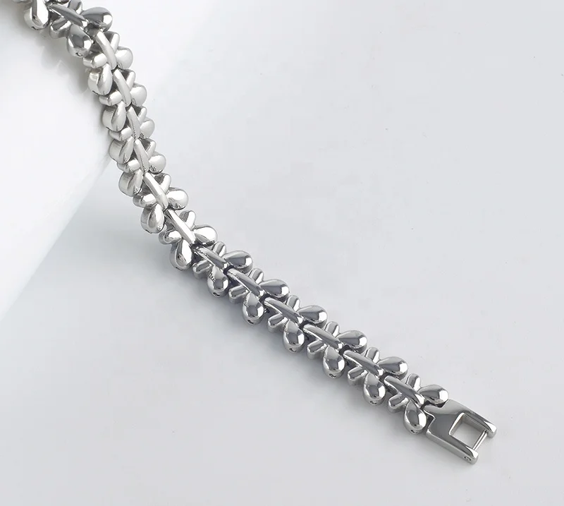 Far Infrared Energy Germanium 4 in 1 Stainless Steel Bracelet Health Bio Magnetic Therapy