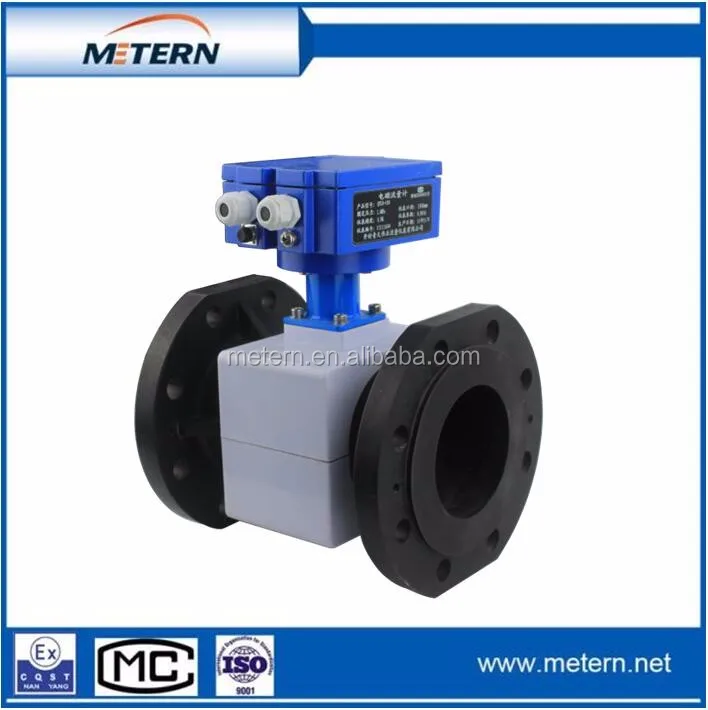PVC magnetic flow meter/flowmeter/analog output RS485