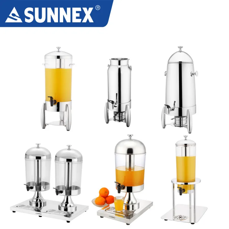SUNNEX Luxury 12 U.S. Qt Buffet Stainless Steel Juice Dispenser