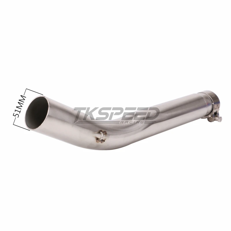 
Motorcycle exhaust header middle link contact pipe For SUZUKI GSXR600/750 K5 