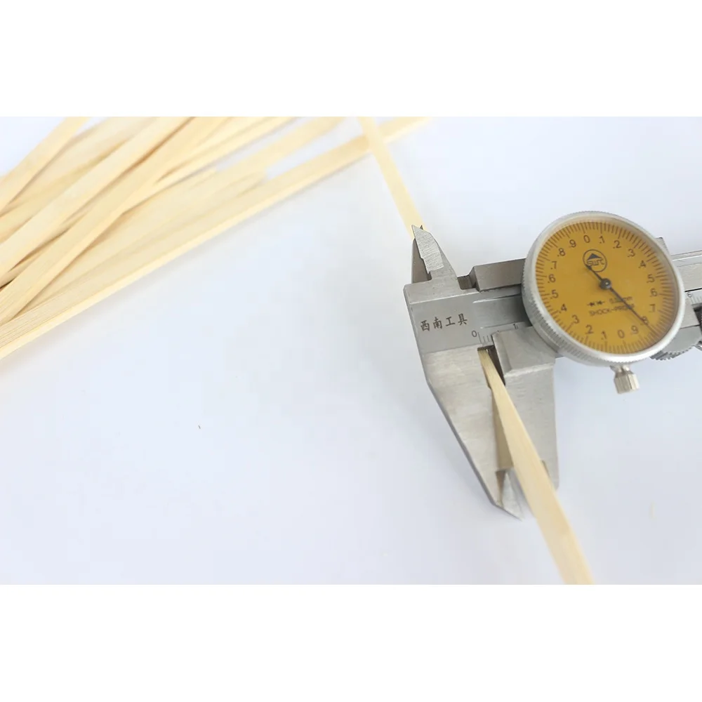 Eco-friendly Square Disposable Flat Bamboo Sticks