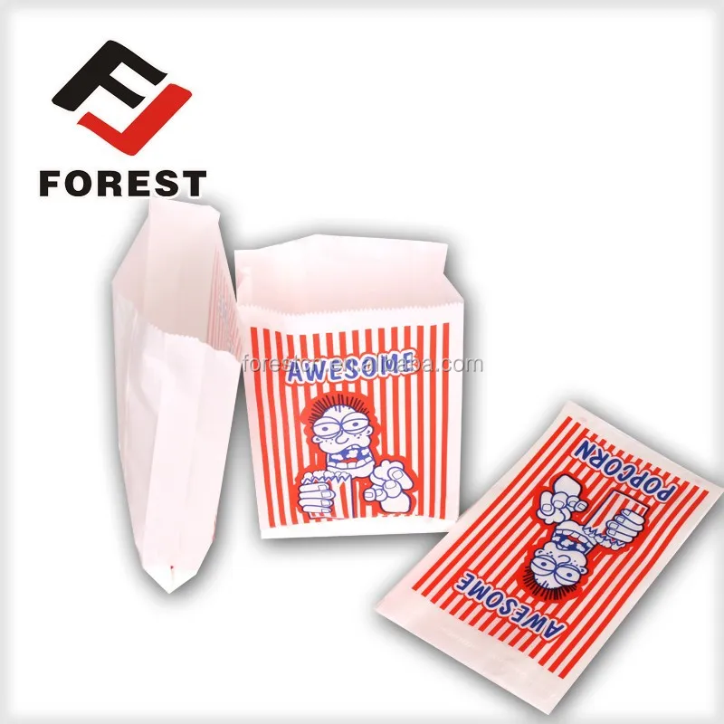 Chicken Packaging,custom Food Grade Popcorn Packaging,greaseproof Paper Bag for Food Top Customized Offset Printing Corn FL