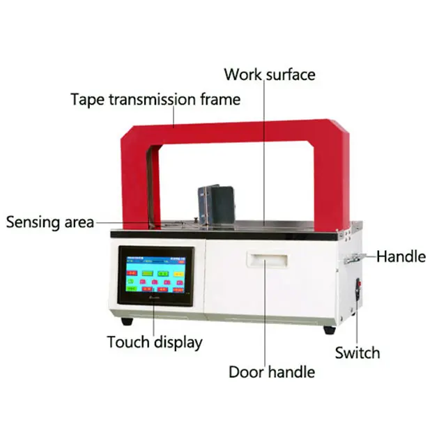
Flejadora Machine De Cerclage Strapping Banding Machine with Paper Belt and OPP Band for Gift Box 