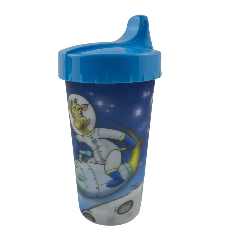 Holiday Gift Promotion Custom Plastic Lenticular Cup Custom Logo Custom Kids Plastic Cups With Lid
