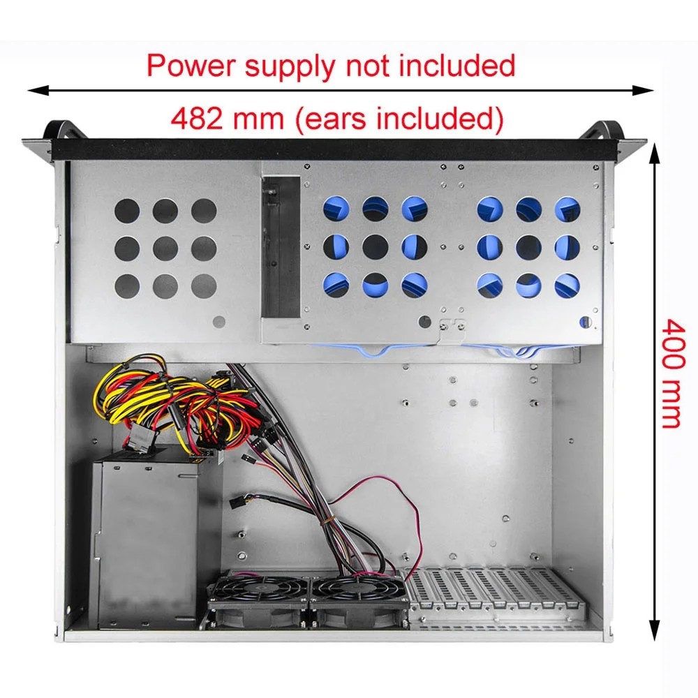PC Computer Industrial Rack Mount Server Chassis Case 4U