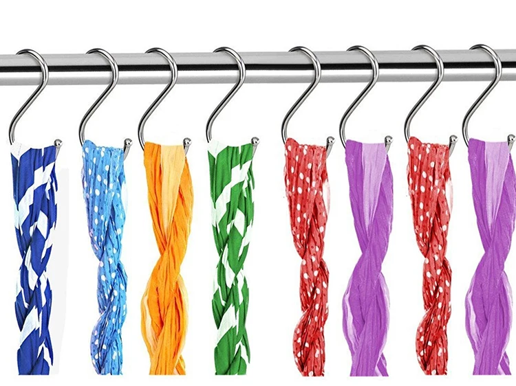 Heavy Duty Solid 304 Stainless Steel S Shaped Hanging Metal Hooks for Kitchen Pot Pan