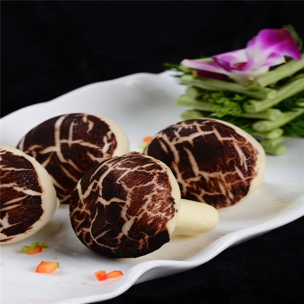 
Chinese Dim Sum Mushroom Chocolate Pau Steamed Buns Halal Food 