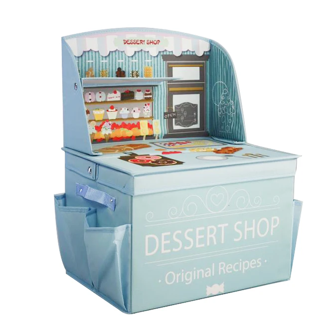 Детский игровой домик мультяшный кухонный ящик для хранения игрушек