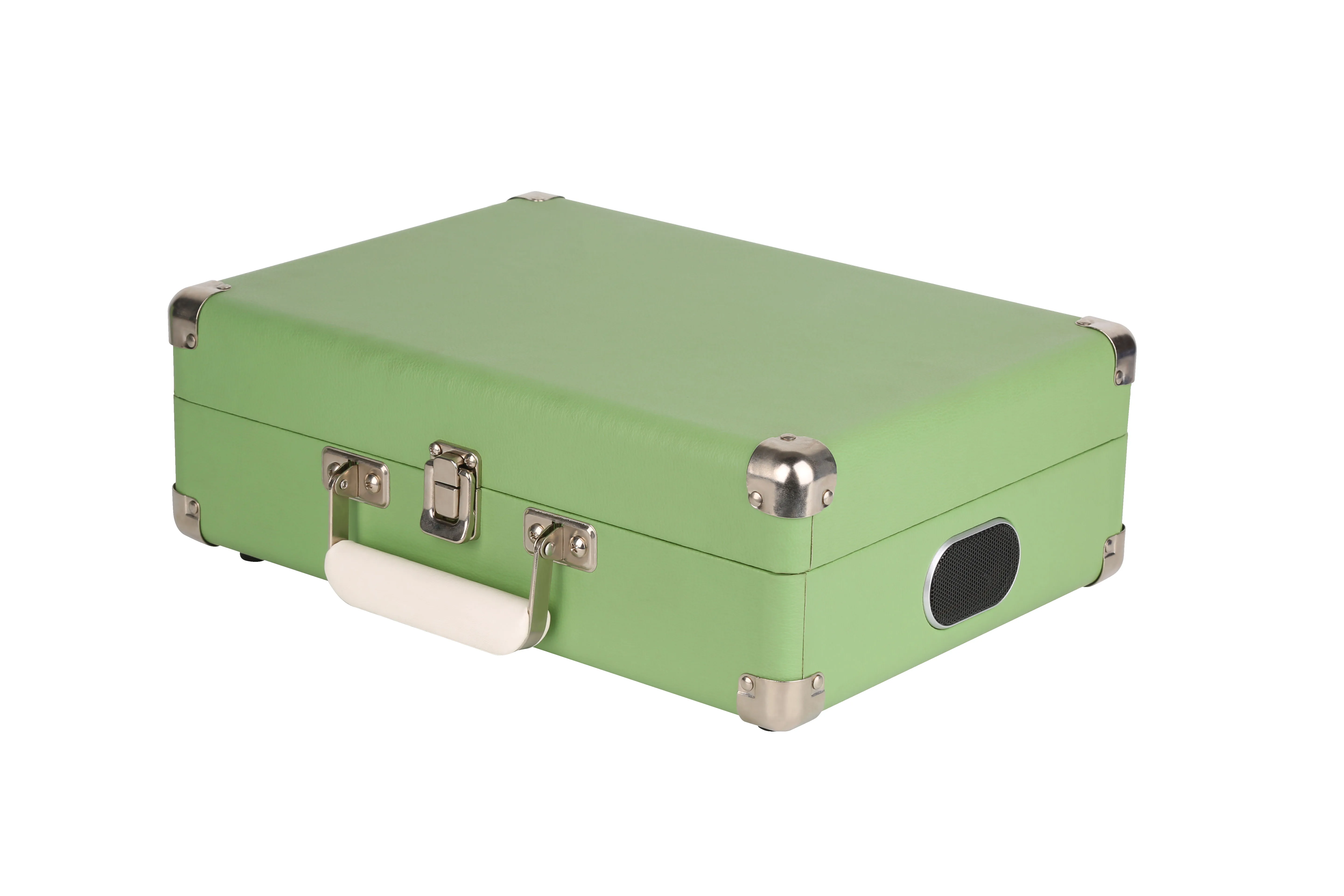 
3 Speed Record Player Suitcase with Built in Speakers/ Aux In/ AUX OUT/USB Recording /USB Playing in MP3 Format 