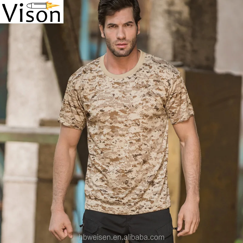 men camouflage t shirt custom hunting camo t-shirt