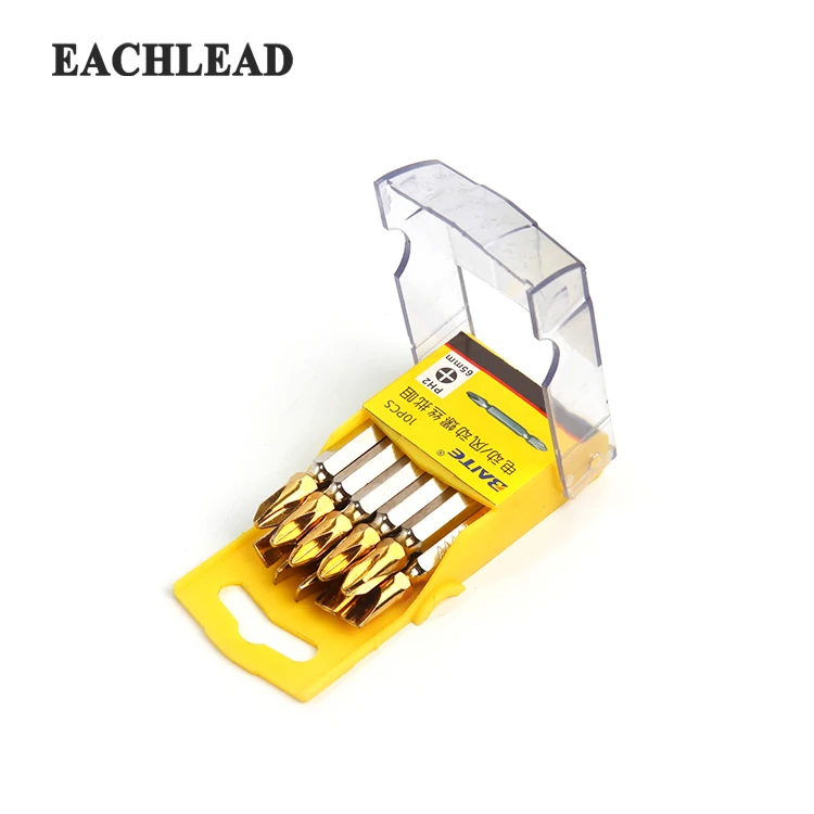 
New Design Customized S2 Steel 65mm Ph2 Screwdriver Bit 10PCS Set 