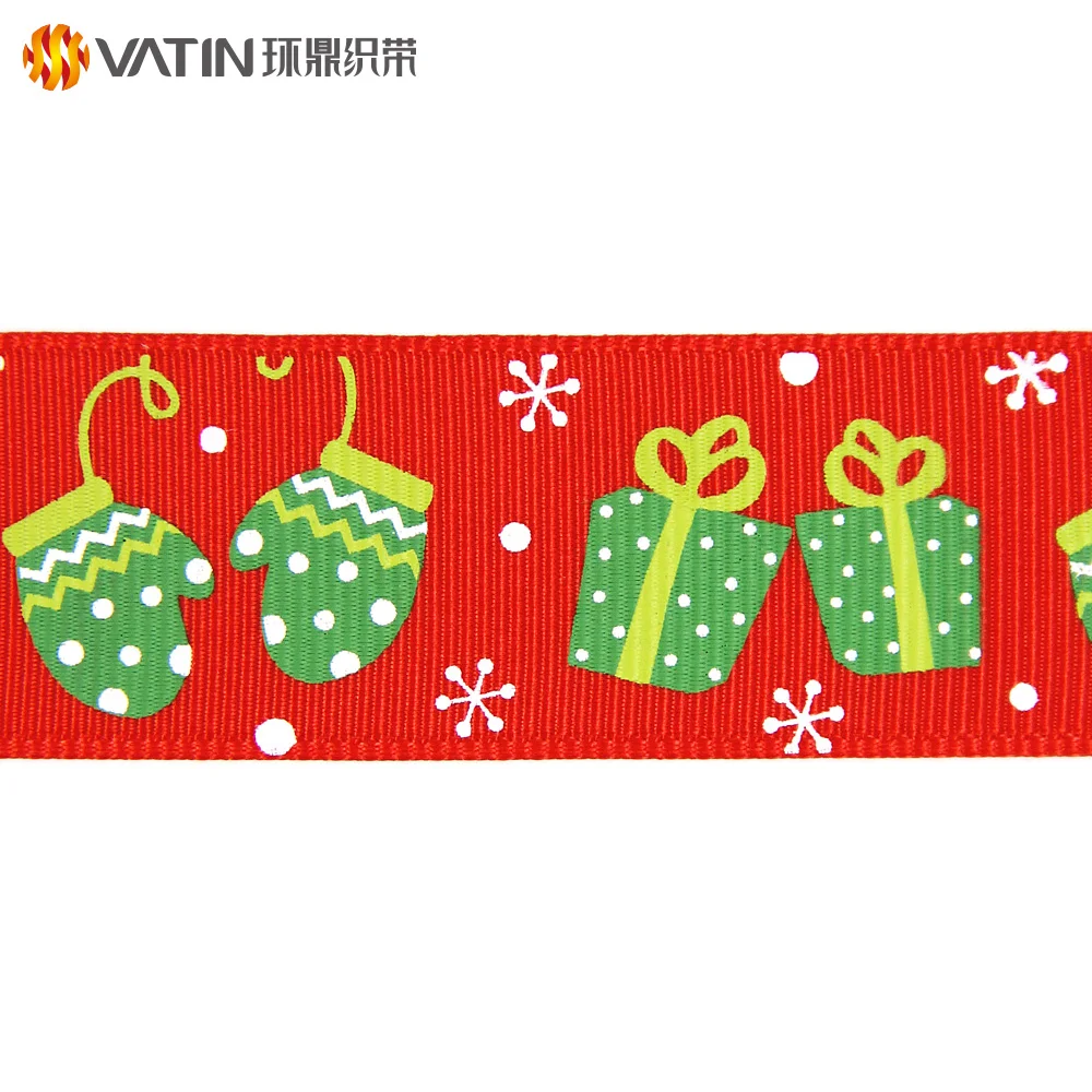 
Personalized Design Your Own Ribbon Print 1 Inch Christmas Printed Grosgrain Ribbon 
