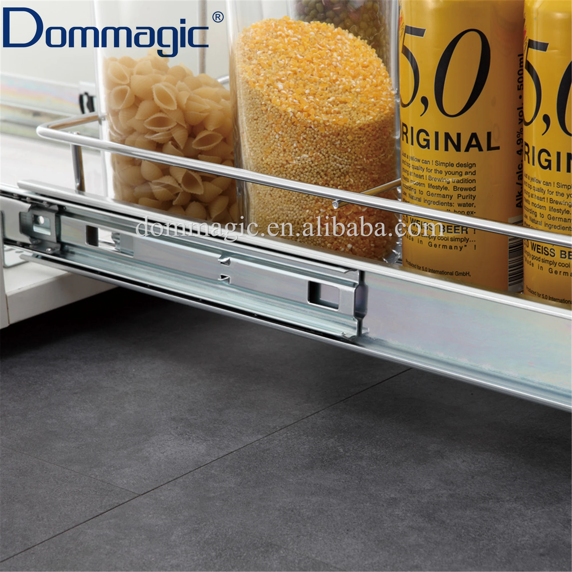 Kitchen Cabinet Pull Out Basket for Under-sink Corner Storage