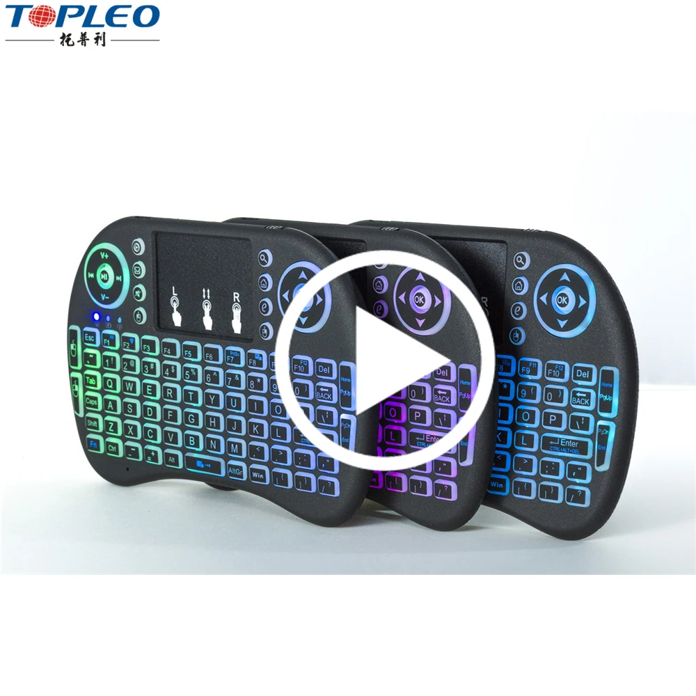 Сложные технологии языка пользовательских красочный подсветкой беспроводная клавиатура для hisense smart tv и компьютер