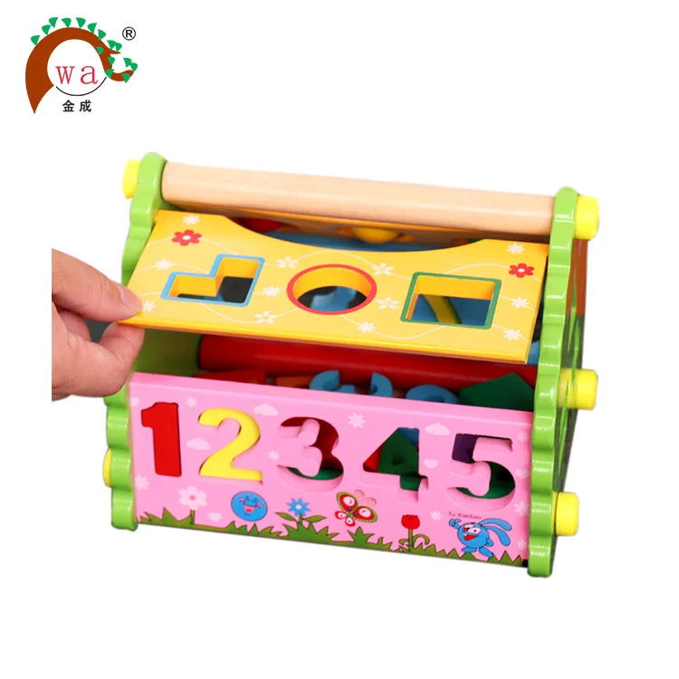Child Educational Wooden Assembling Set Baby DIY Dollhouse Toy