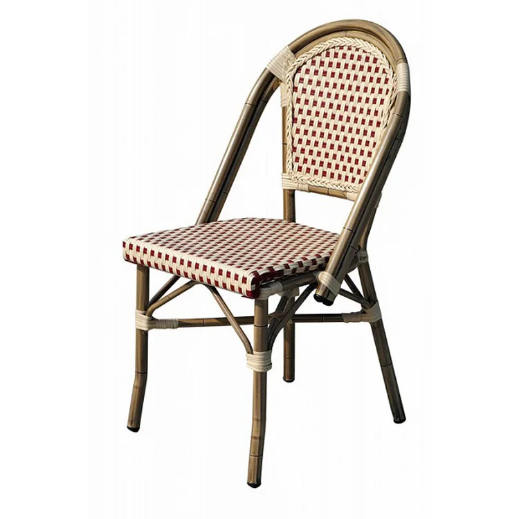 (SP-OC429) Outdoor terrace cafe paris metal french bistro rattan dining chair
