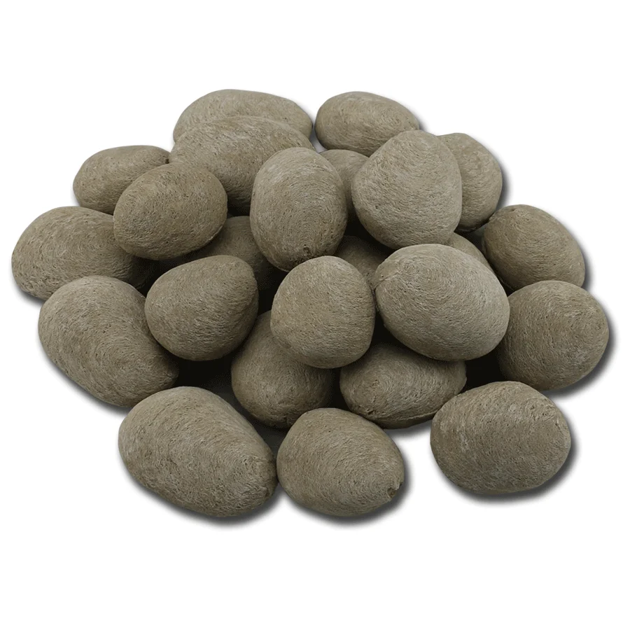 Fireplace fire pit  stove bonfire Decoration Ceramic Pebble stone ball 24pcs/set fireplace sets & accessories